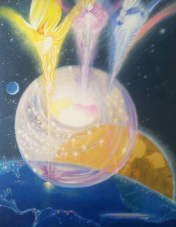 Light Beings I first saw 1978, Light Center, Black Mountain